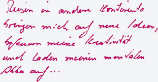 &raquo;Reisen in andere Kontinente bringen mich auf neue Ideen,befeuern meine Kreativit&auml;t und laden meinen mentalen Akku auf ...&laquo;